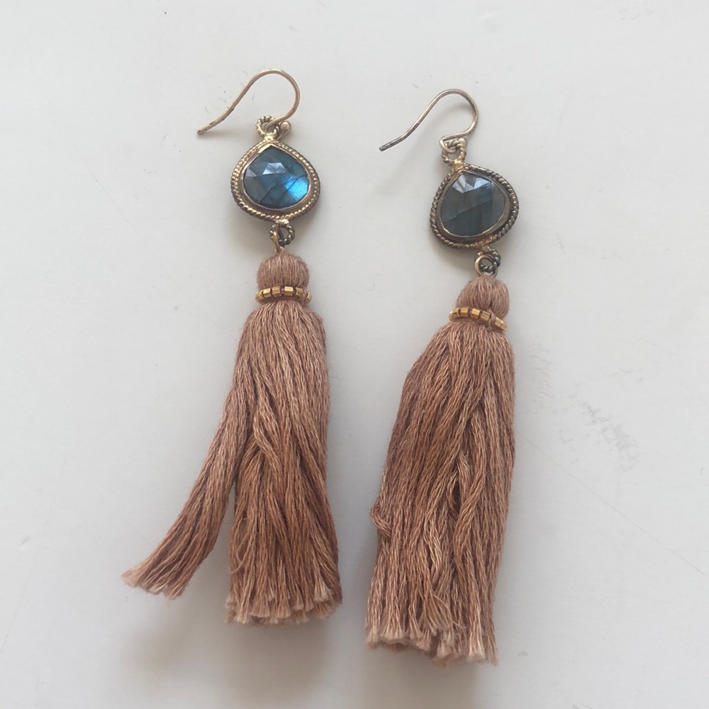 Chan Luu 14K gold plated tassel earring